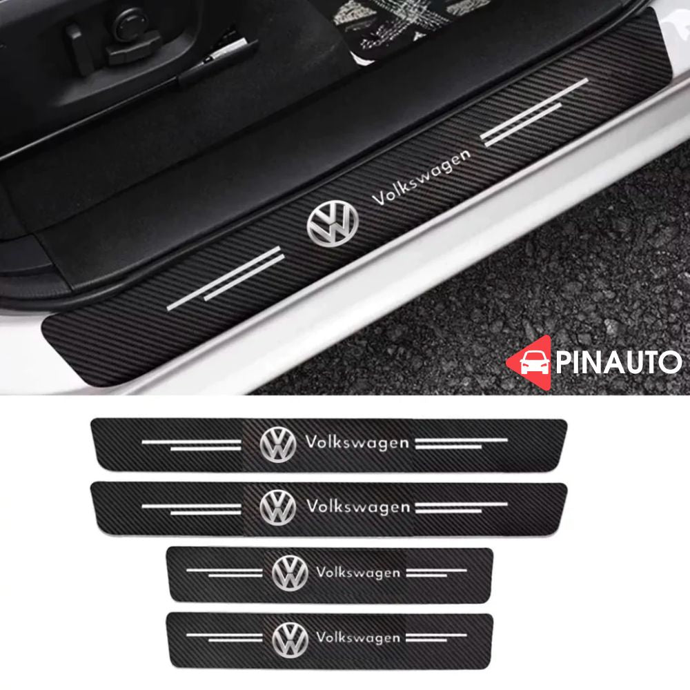 Protetores de peitoril da porta com logotipo