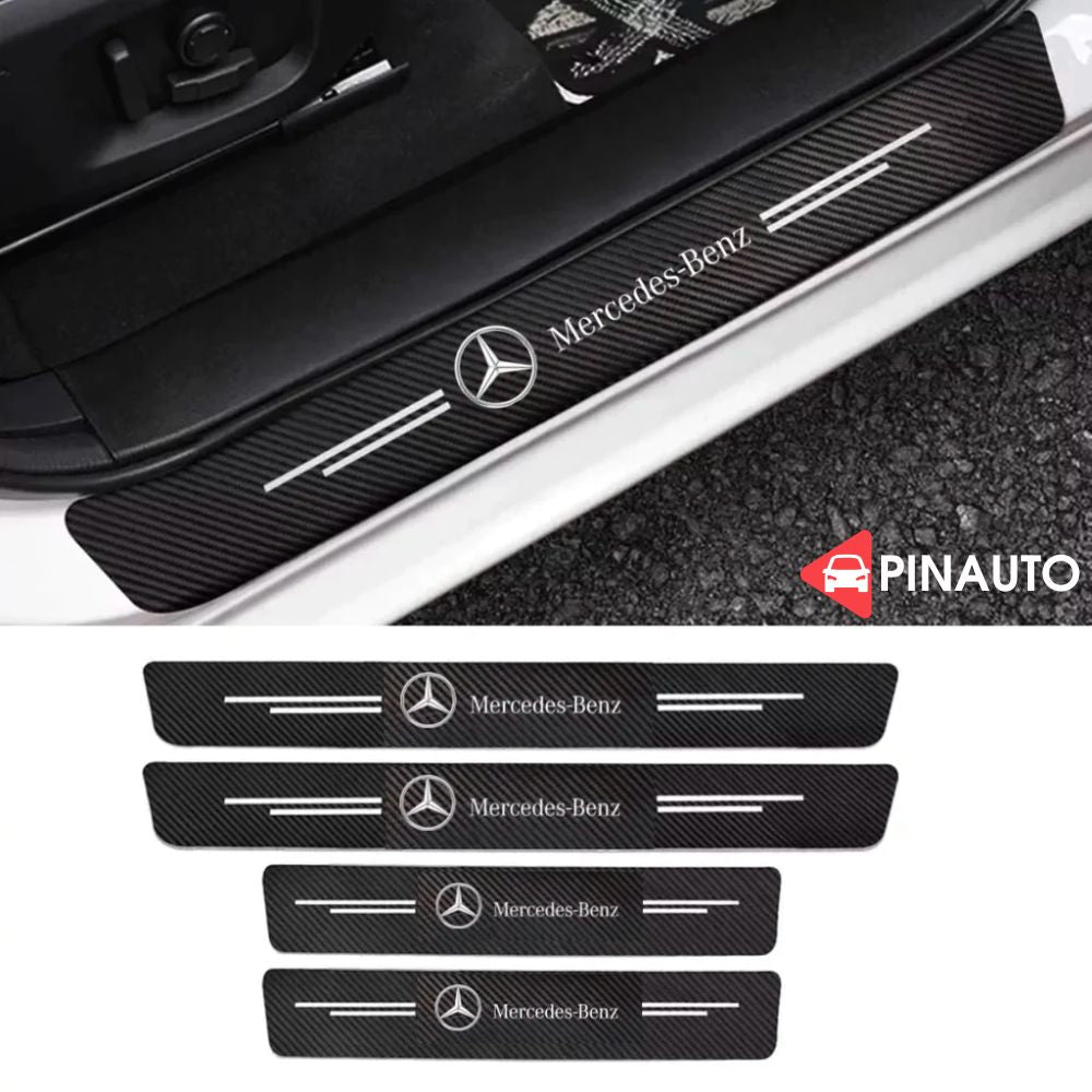 Protetores de peitoril da porta com logotipo