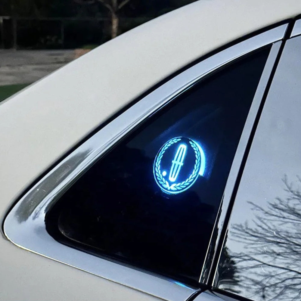Logótipo LED recarregável para automóvel - Efeito de luz néon